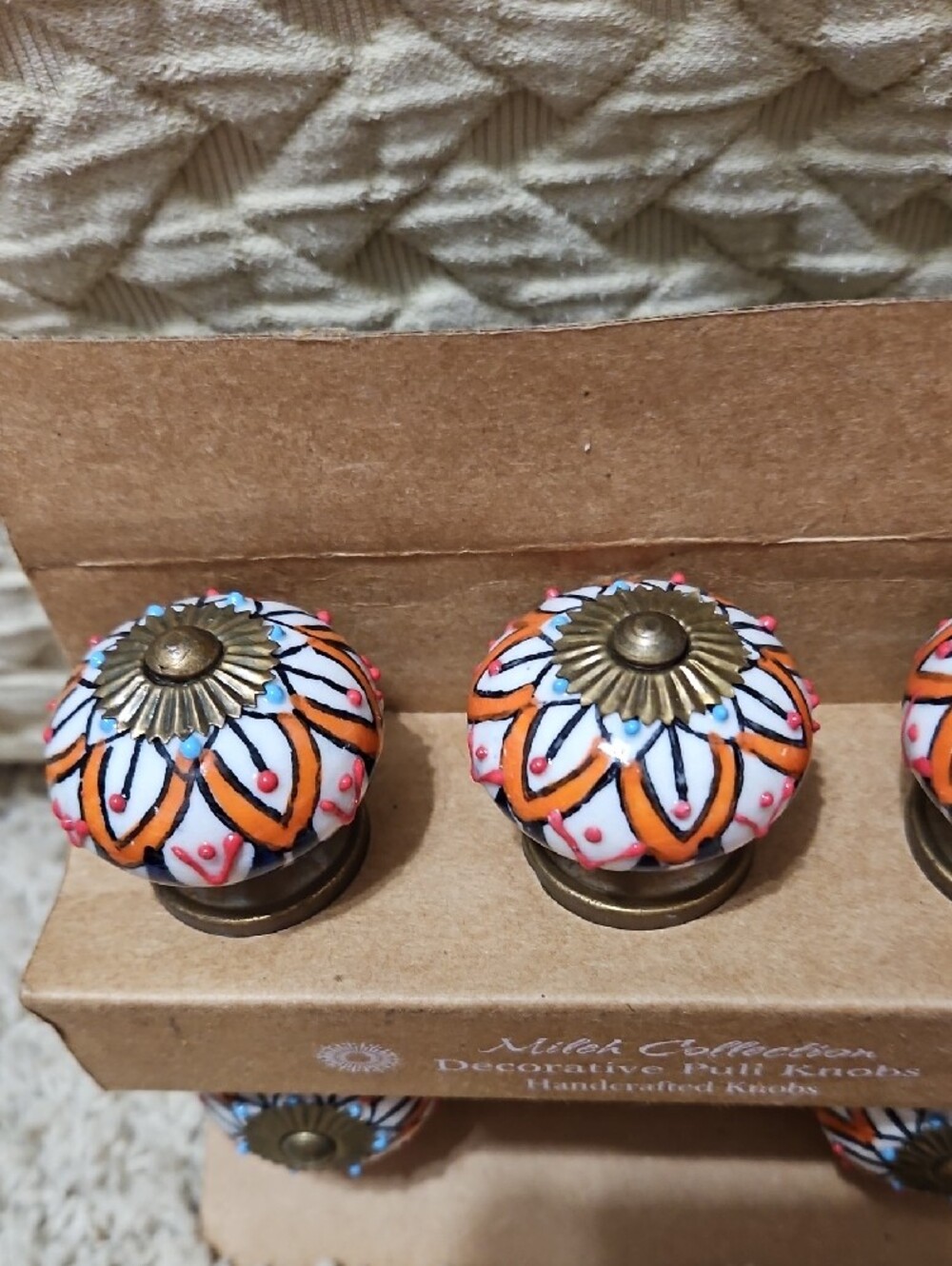 Mileh Collection Handcrafted Decorative Pull Knobs 5 Knobs - Picture 2 of 6